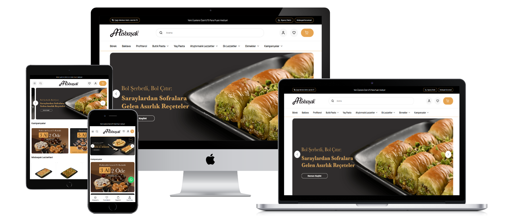 misbasakonline.com cihaz mockup