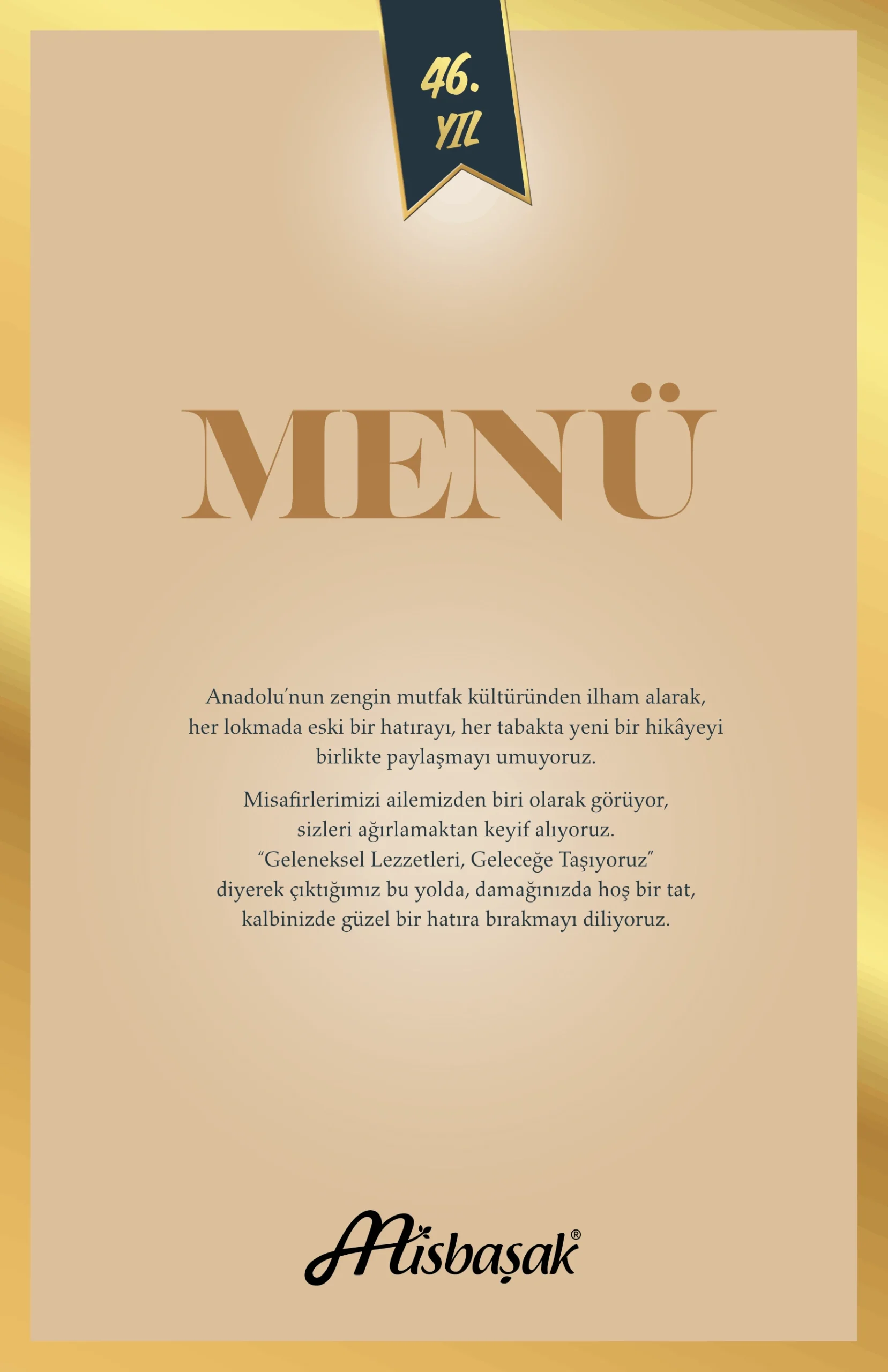 Misbaşak Restoran Menü Sayfa 1